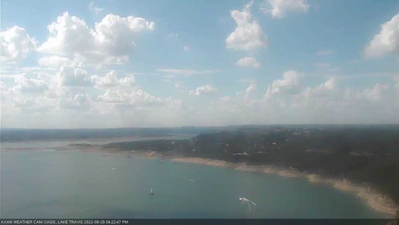 Lake Travis webcam, August 28, 2022 4:25 PM CT