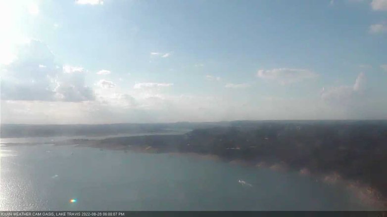 Lake Travis webcam, August 28, 2022 6:00 PM CT
