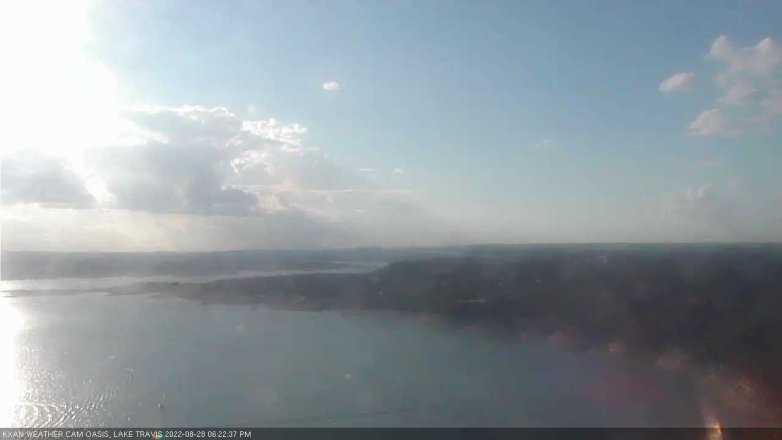 Lake Travis webcam, August 28, 2022 6:25 PM CT
