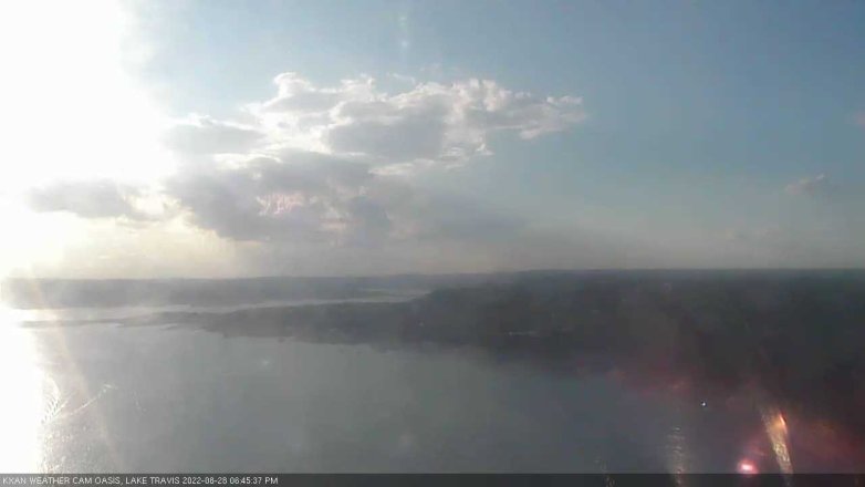 Lake Travis webcam, August 28, 2022 6:45 PM CT