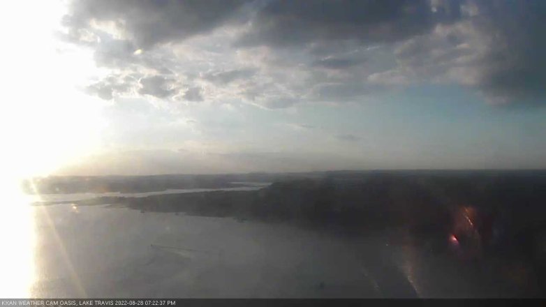 Lake Travis webcam, August 28, 2022 7:25 PM CT