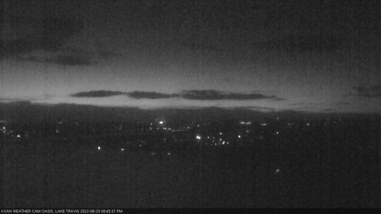 Lake Travis webcam, August 28, 2022 8:45 PM CT
