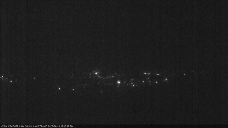 Lake Travis webcam, August 28, 2022 9:45 PM CT