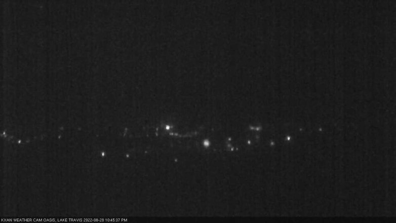 Lake Travis webcam, August 28, 2022 10:45 PM CT