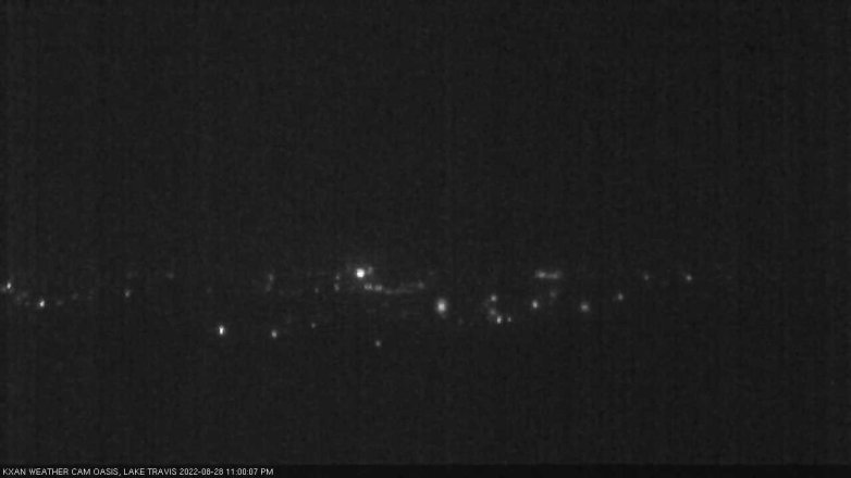 Lake Travis webcam, August 28, 2022 11:00 PM CT