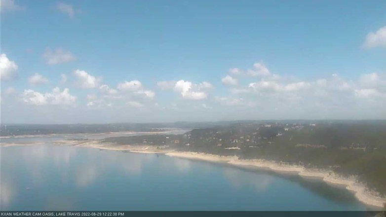 Lake Travis webcam, August 29, 2022 12:25 PM CT