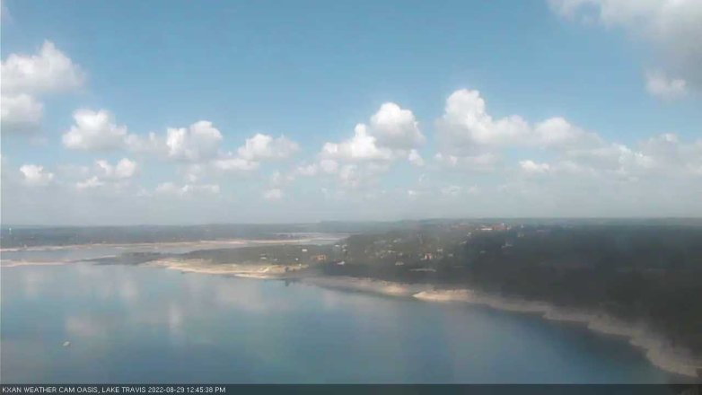 Lake Travis webcam, August 29, 2022 12:45 PM CT