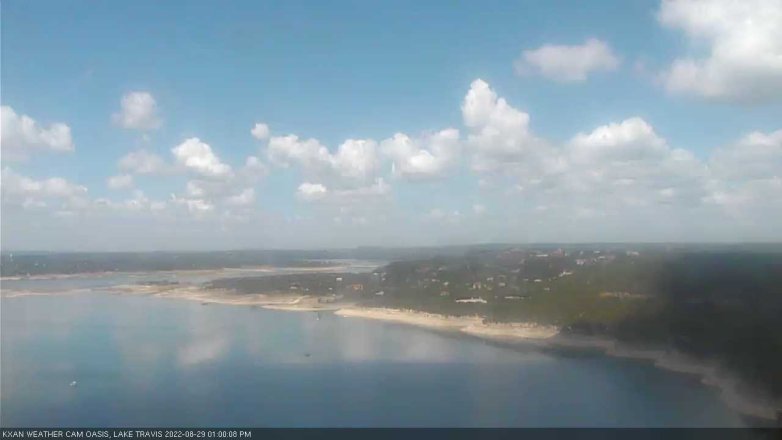 Lake Travis webcam, August 29, 2022 1:00 PM CT