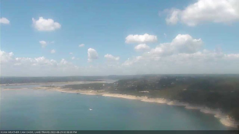 Lake Travis webcam, August 29, 2022 2:00 PM CT