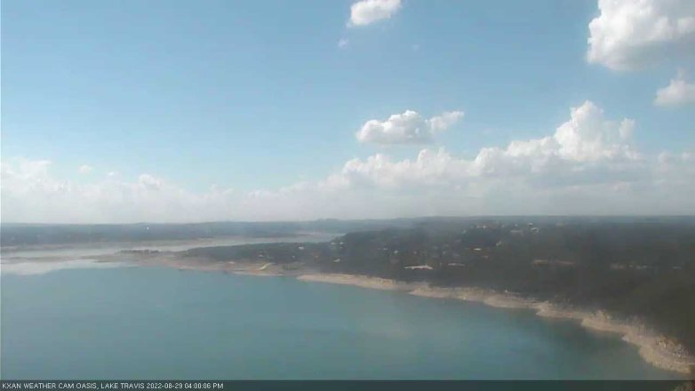 Lake Travis webcam, August 29, 2022 4:00 PM CT