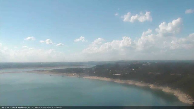 Lake Travis webcam, August 29, 2022 4:25 PM CT