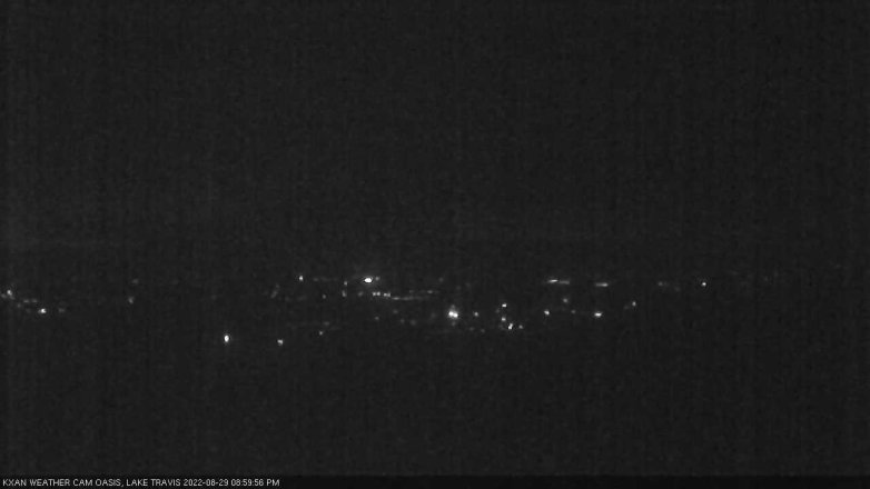 Lake Travis webcam, August 29, 2022 9:00 PM CT