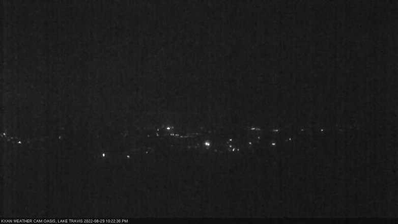 Lake Travis webcam, August 29, 2022 10:25 PM CT
