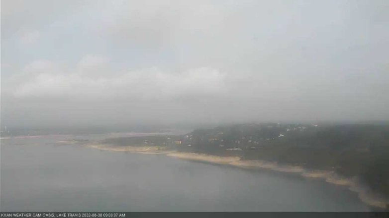Lake Travis webcam, August 30, 2022 9:00 AM CT