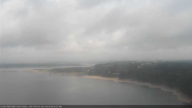 Lake Travis webcam, August 30, 2022 9:25 AM CT