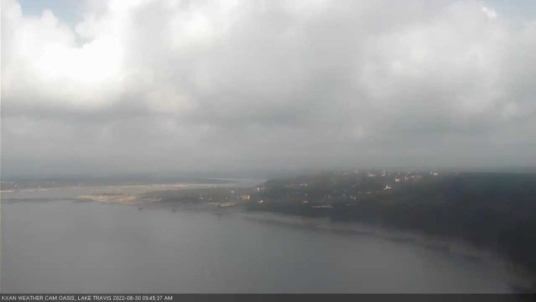 Lake Travis webcam, August 30, 2022 9:45 AM CT