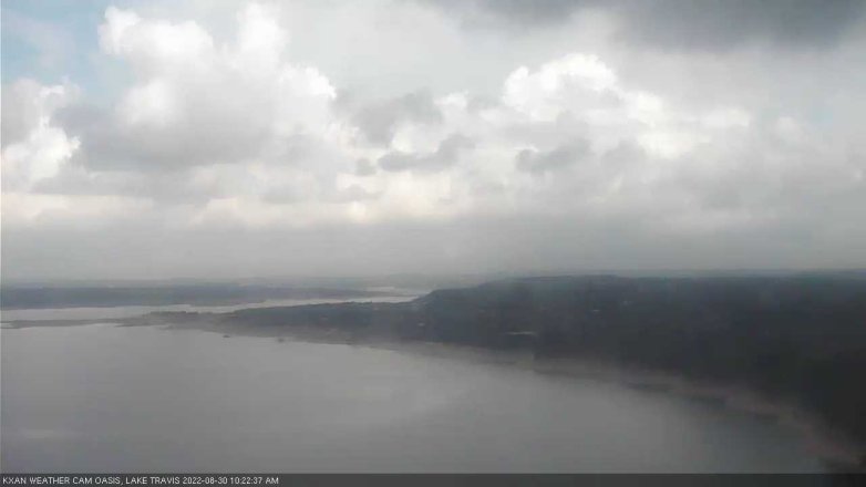 Lake Travis webcam, August 30, 2022 10:25 AM CT