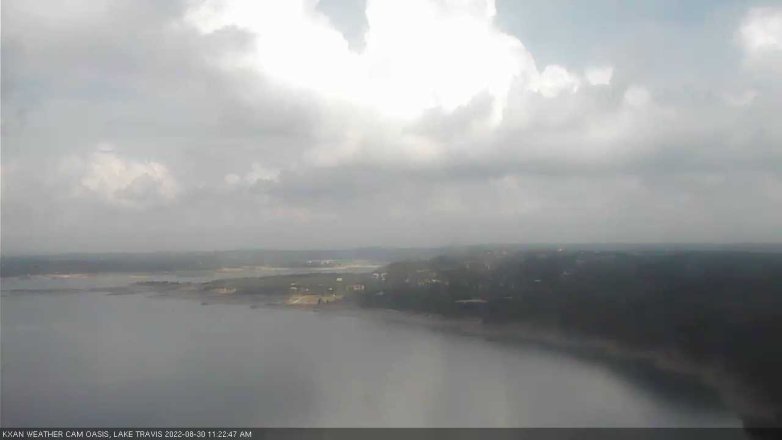 Lake Travis webcam, August 30, 2022 11:25 AM CT