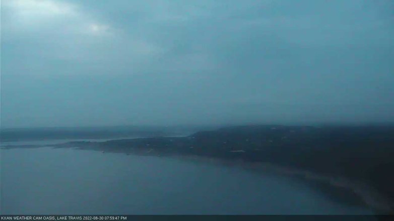 Lake Travis webcam, August 30, 2022 8:00 PM CT
