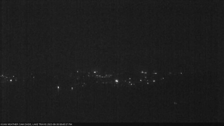Lake Travis webcam, August 30, 2022 8:45 PM CT