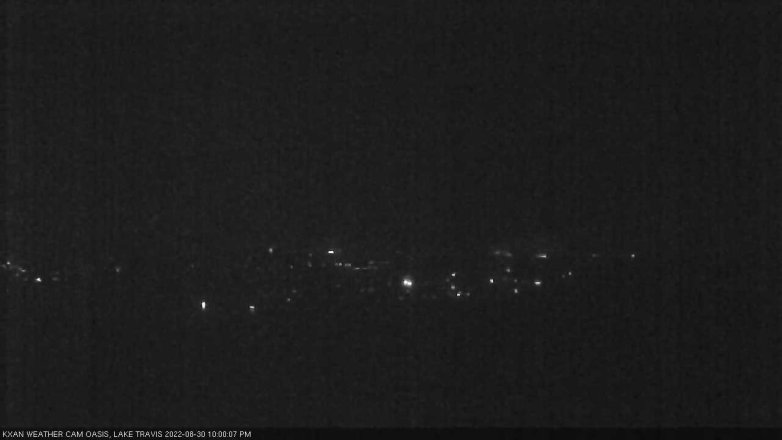Lake Travis webcam, August 30, 2022 10:00 PM CT