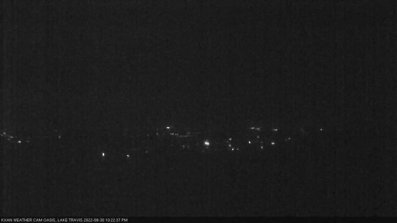 Lake Travis webcam, August 30, 2022 10:25 PM CT