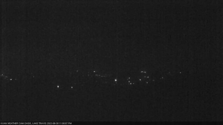 Lake Travis webcam, August 30, 2022 11:00 PM CT