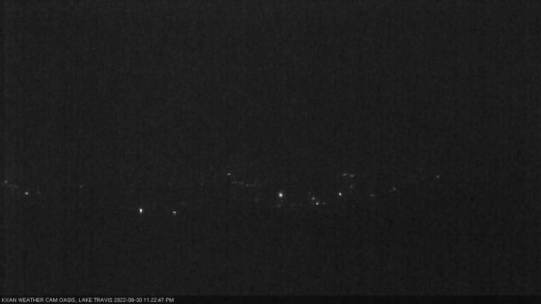 Lake Travis webcam, August 30, 2022 11:25 PM CT
