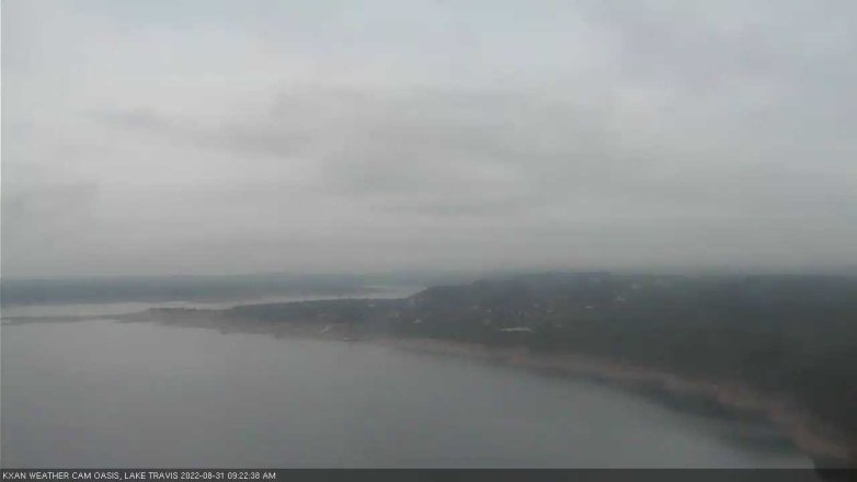 Lake Travis webcam, August 31, 2022 9:25 AM CT