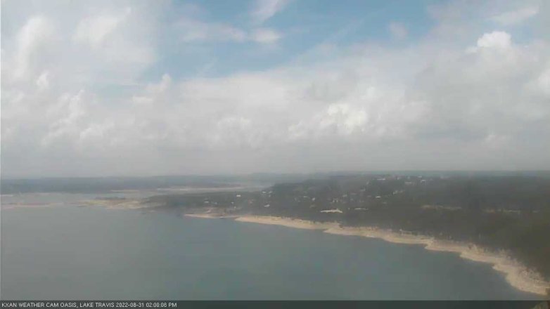 Lake Travis webcam, August 31, 2022 2:00 PM CT