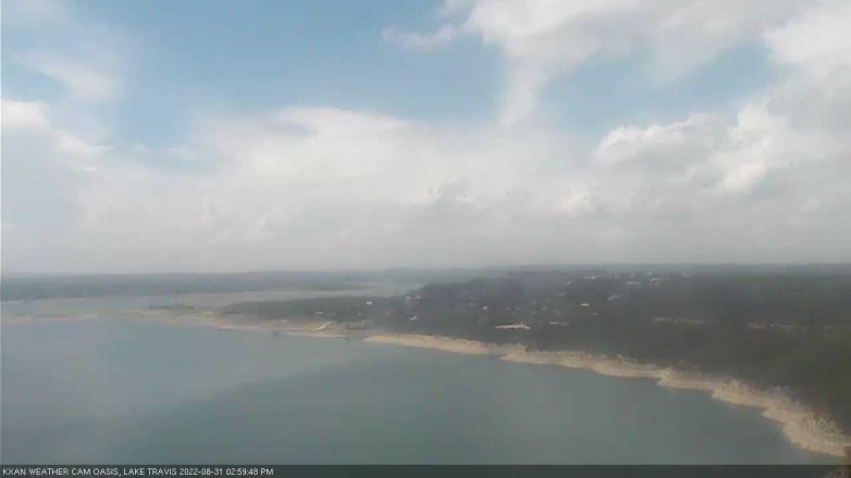 Lake Travis webcam, August 31, 2022 3:00 PM CT