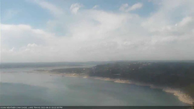 Lake Travis webcam, August 31, 2022 3:25 PM CT