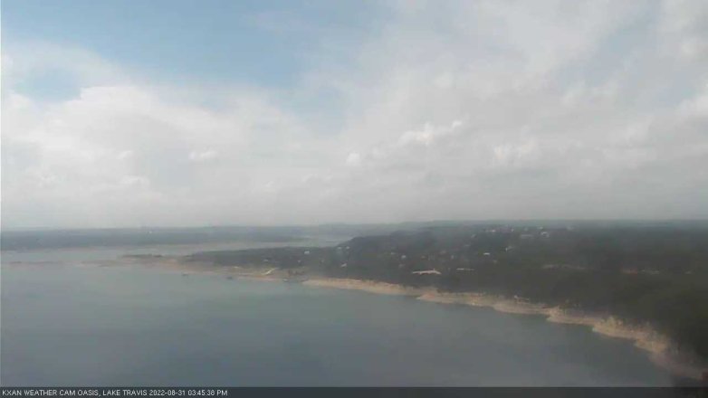 Lake Travis webcam, August 31, 2022 3:45 PM CT