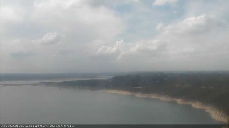 Lake Travis webcam, August 31, 2022 4:25 PM CT