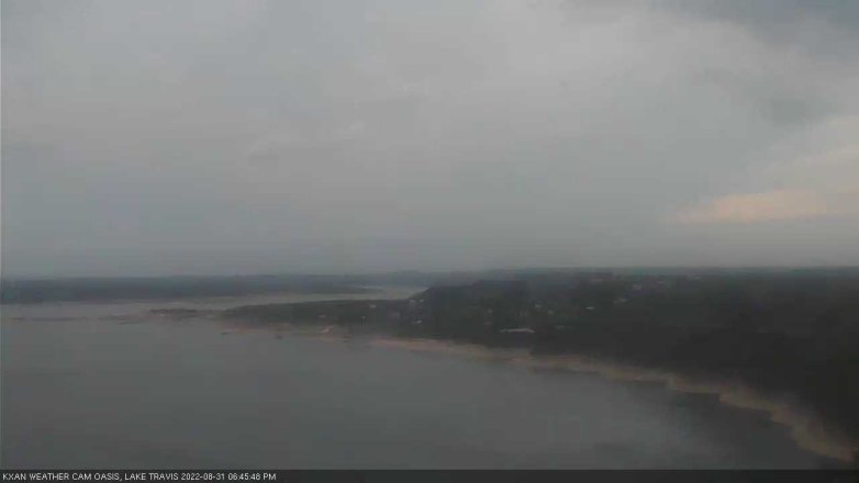 Lake Travis webcam, August 31, 2022 6:45 PM CT
