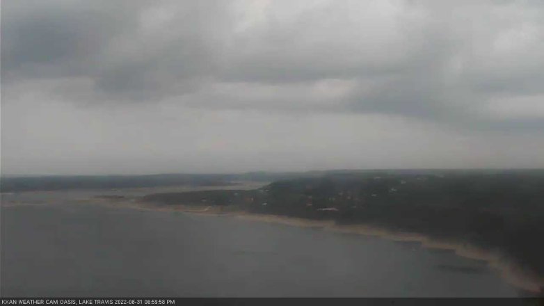 Lake Travis webcam, August 31, 2022 7:00 PM CT