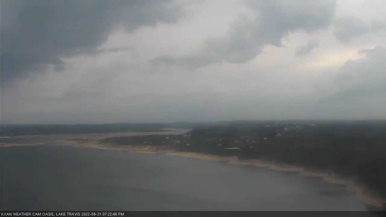 Lake Travis webcam, August 31, 2022 7:25 PM CT