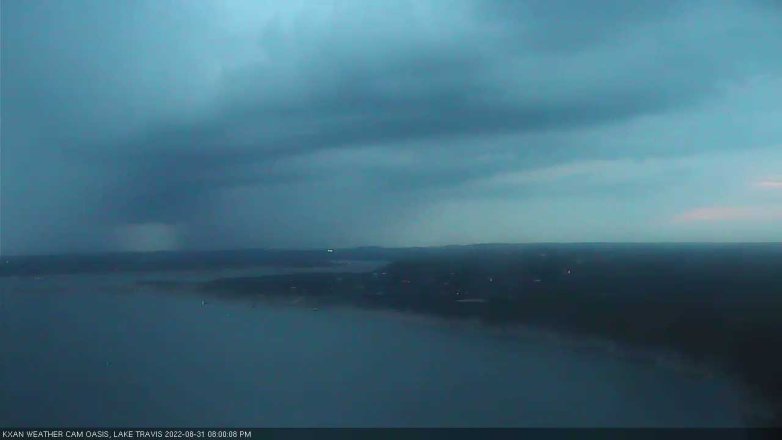 Lake Travis webcam, August 31, 2022 8:00 PM CT