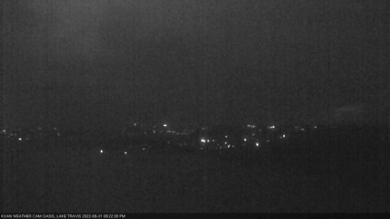 Lake Travis webcam, August 31, 2022 8:25 PM CT