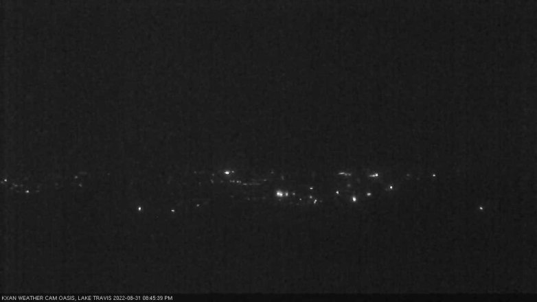 Lake Travis webcam, August 31, 2022 8:45 PM CT