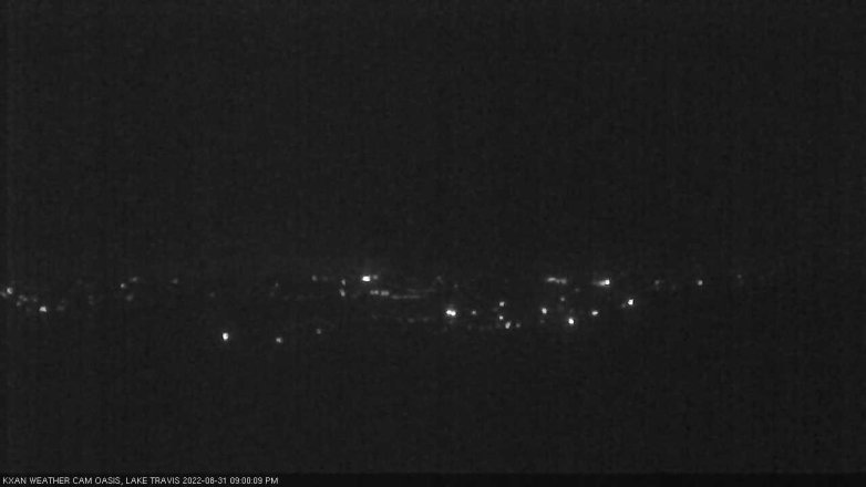 Lake Travis webcam, August 31, 2022 9:00 PM CT