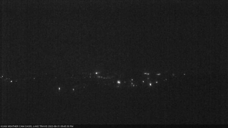 Lake Travis webcam, August 31, 2022 9:45 PM CT