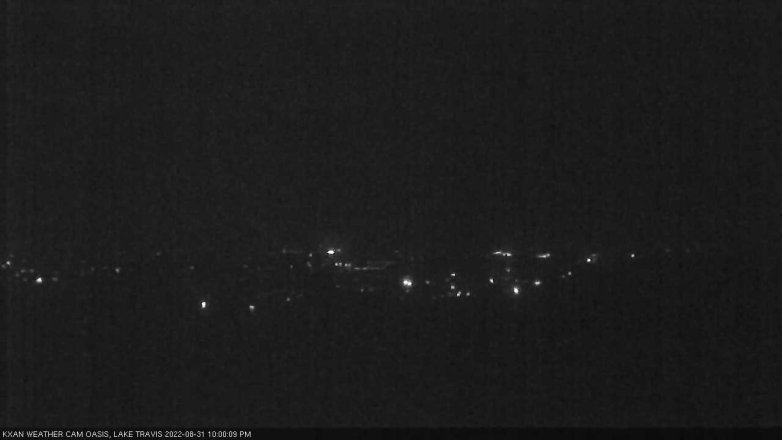 Lake Travis webcam, August 31, 2022 10:00 PM CT