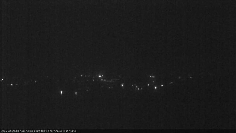 Lake Travis webcam, August 31, 2022 11:45 PM CT