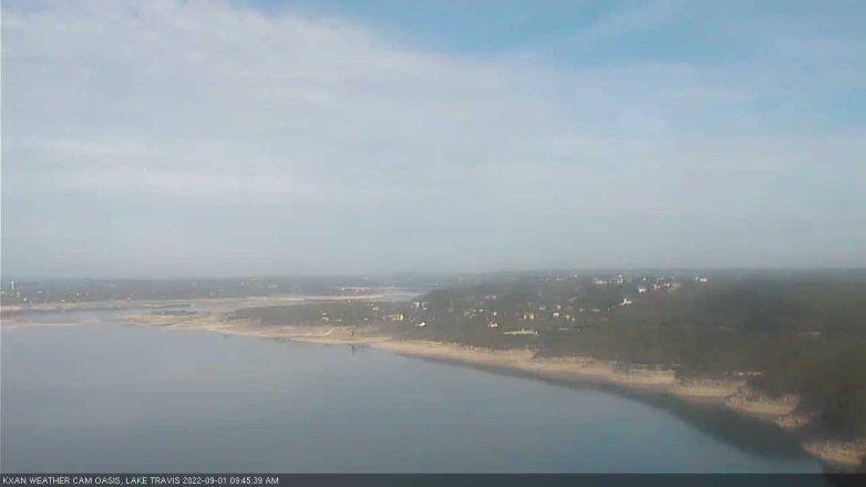 Lake Travis webcam, September 1, 2022 9:45 AM CT
