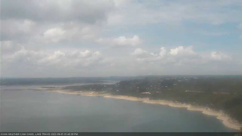 Lake Travis webcam, September 1, 2022 1:45 PM CT