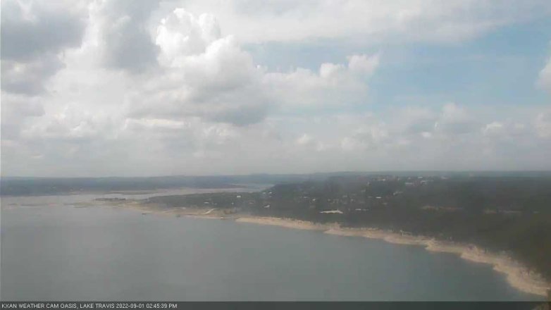 Lake Travis webcam, September 1, 2022 2:45 PM CT