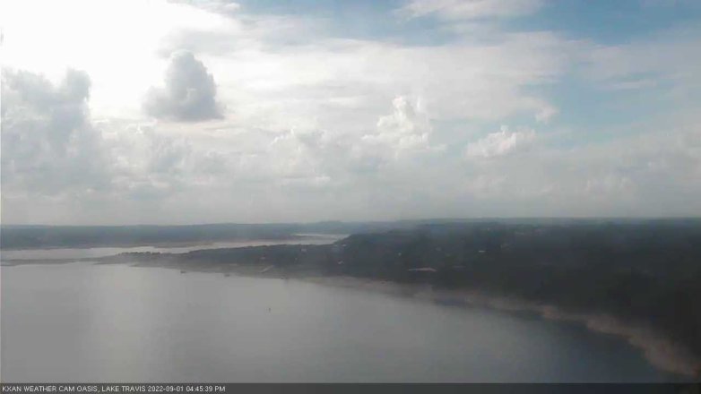 Lake Travis webcam, September 1, 2022 4:45 PM CT