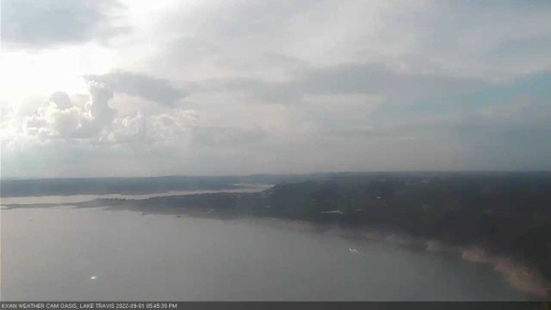 Lake Travis webcam, September 1, 2022 5:45 PM CT