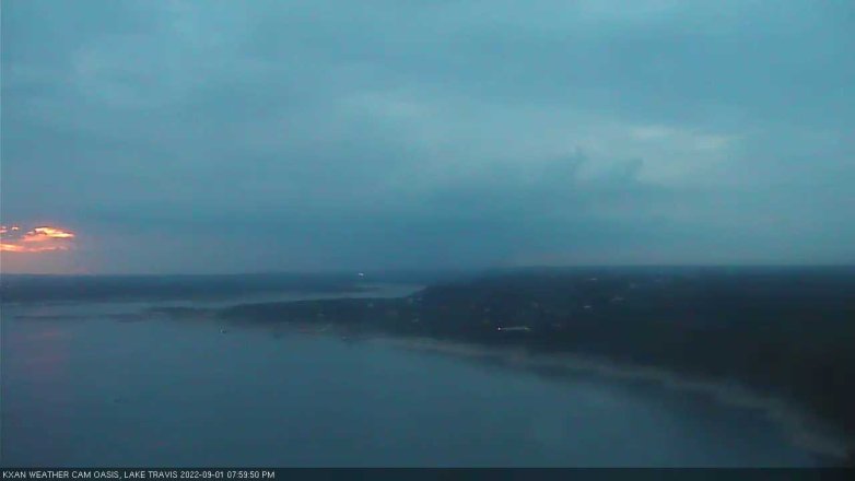Lake Travis webcam, September 1, 2022 8:00 PM CT